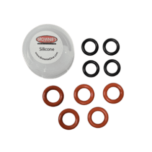 Replacement o-rings and silicone for quick release swivel (QRS) connectors for a Brownie's Third Lung tankless dive system.