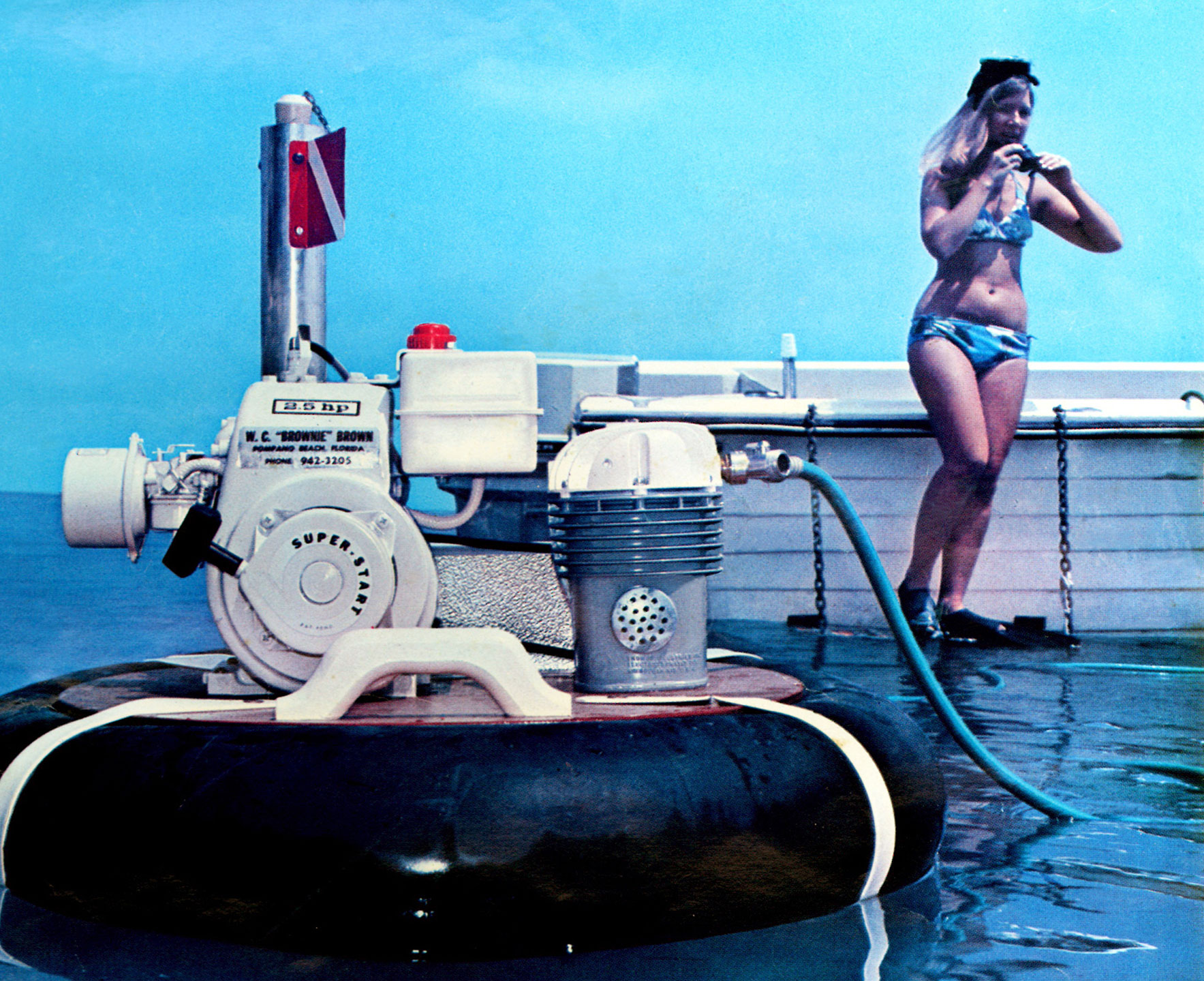 Historic Brownie's diver and surface-supplied air system