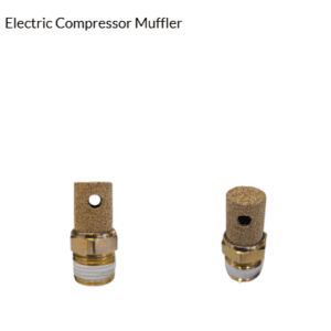Muffler for Brownie's Third Lung electric compressor systems.